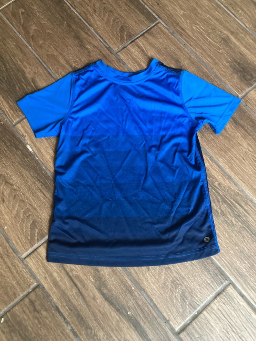 blue & navy quick dry xersion shirt